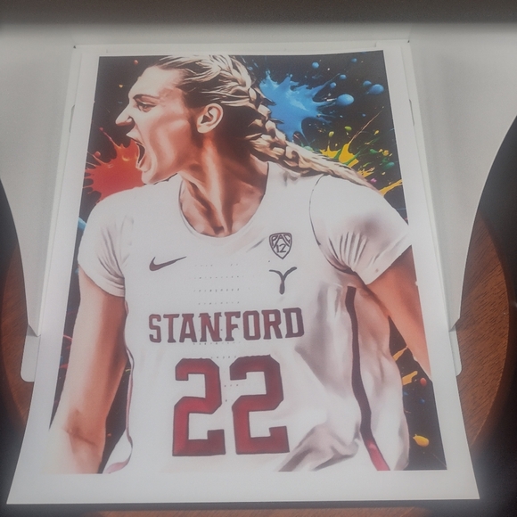 CAMERON BRINK STANFORD 8.5x11 ULTRA PREMIUM GLOSSY REPRINT ART BASKETBALL POSTER - Picture 6 of 8